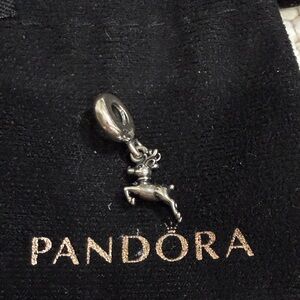 Pandora Silver Reindeer Pendant